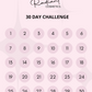 30 Day Challenge - Card PDF